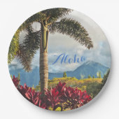 ALOHA/TROPISCHE SCENERY PAPIER TELLER (Vorderseite)
