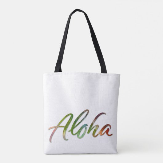 Aloha - Tropische Schrift - Hawaii Hawai'i Nature Tasche (Rückseite)