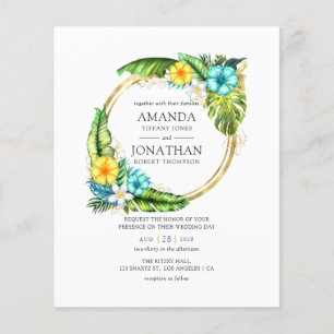 Aloha-Tropische Sommer-Strand-Hochzeitseinladung  Flyer