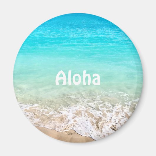 Aloha tropischer Hawaiiansee Magnet (Vorne)