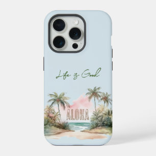 Aloha Tropischer Strand Palmen iPhone 15 Pro Hülle