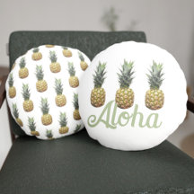 Aloha tropisches Ananas Muster Rundpilz