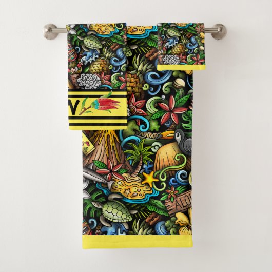 ALOHA Tropisches Badetuch Set (Insitu)