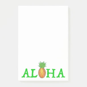 ALOHA Tropisches Hawaii Hawaiianananas Post-its Post-it Klebezettel