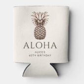 Aloha Tropisches Party mit Ananas Dosenkühler (Vorderseite)