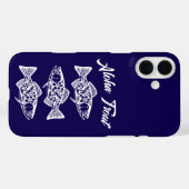 Aloha Trout-Blue Hawaiian Case-Mate iPhone Hülle (Rückseite (Horizontal))