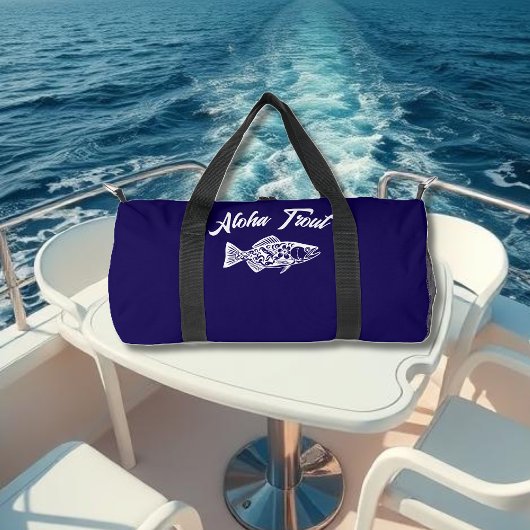 Aloha Trout-Blue Hawaiian Duffle Bag