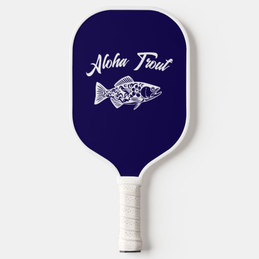 Aloha Trout-Blue Hawaiian Pickleball Schläger (Vorderseite)
