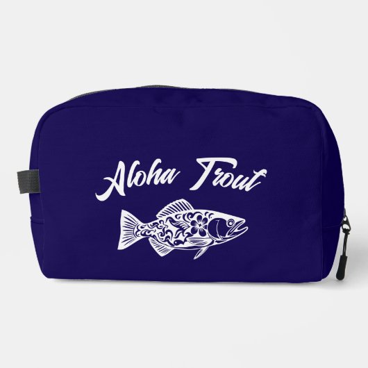 Aloha Trout-Blue Hawaiian Waschbeutel (Vorderseite)