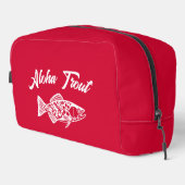 Aloha Trout-Hawaiian Cherry Red Waschbeutel (Rechte Ecke)