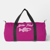 Aloha Trout-Hawaiian Pink Duffle Bag (Vorderseite)