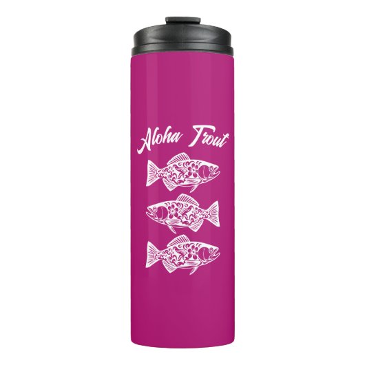 Aloha Trout-Hawaiian Pink Thermosbecher (Vorderseite)