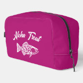 Aloha Trout-Hawaiian Pink Waschbeutel (Rechte Ecke)