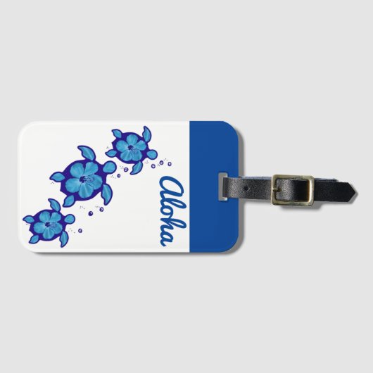 Aloha Turtles Gepäckanhänger (Vorderseite (Horizontal))