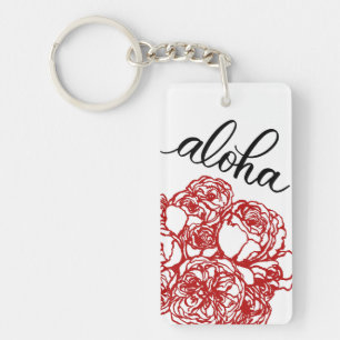 Aloha und Rosen Schlüsselanhänger