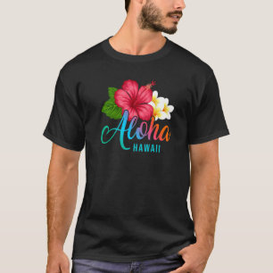 Aloha Urlaub mit hawaiianischem tropischen Hibisku T-Shirt