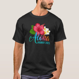 Aloha Urlaub mit hawaiianischem tropischen Hibisku T-Shirt
