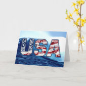 Aloha USA-Wellen-Gruß-Karten Karte (Gelbe Blume)