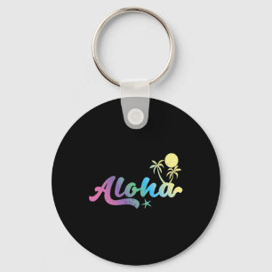 Aloha Vaporwave 80er Retro Hawaiian Boys Girls Schlüsselanhänger