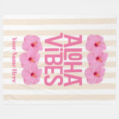 Aloha Vibes Fleecedecke (Vorderseite (Horizontal))
