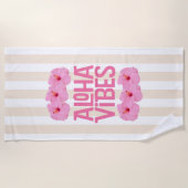 Aloha Vibes Strandtuch (Vorderseite)