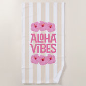 Aloha Vibes Strandtuch (Vorderseite)