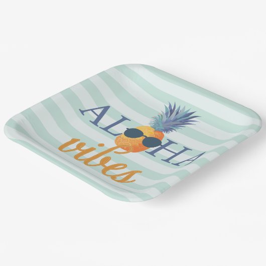 Aloha Vibes Summer Party Paper Teller (Gewinkelt)