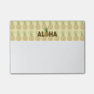 Aloha Vintage Ananas Hawaiian Hawaii Post-it Klebezettel