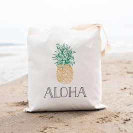 Aloha Vintage Ananas Tragetasche