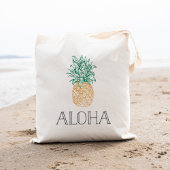 Aloha Vintage Ananas Tragetasche