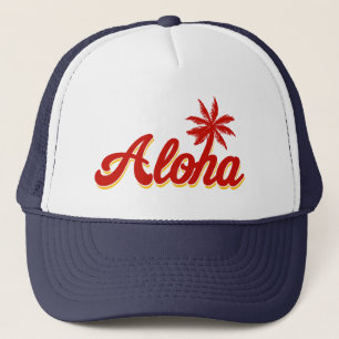 Aloha Vintage Palme Hawaiis Truckerkappe