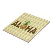 Aloha Vintagen Ananas Hawaii Fliese (Seite)