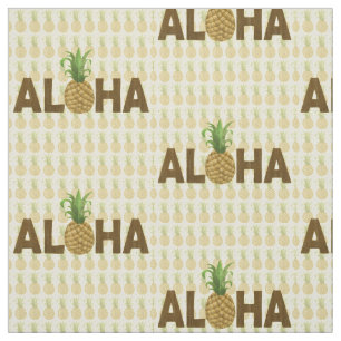 Aloha Vintager Ananas-Hawaiianer Hawaii Stoff