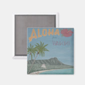 ALOHA vom WAIKIKI-Magneten Magnet (Vorderseite/Rückseite)