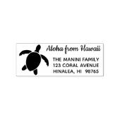 Aloha von der Briefmarke Honu Turtle von Hawaii Rü Gummistempel (Stempel)