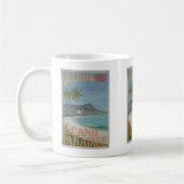 ALOHA von der Tasse WAIKIKI. (Links)