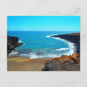 Aloha von Green Sands Beach Hawaii Postkarte