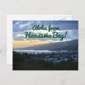 Aloha von Hanauma Bay Postkarte (Vorne/Hinten)