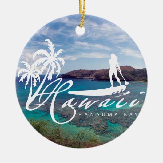 Aloha von Hawaii Keramikornament (Vorne)