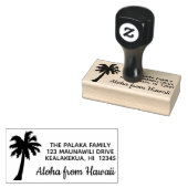Aloha von Hawaii Palm Tree Rücksendeadresse Briefm Gummistempel (Stempel)