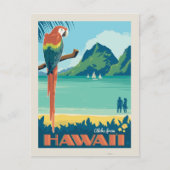 Aloha von Hawaii | Papagei Postkarte (Vorderseite)