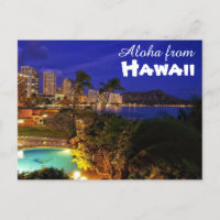 Aloha von Hawaii Postcard