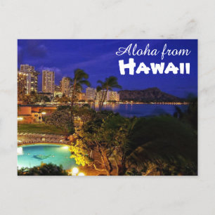 Aloha von Hawaii Postcard Postkarte