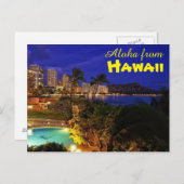 Aloha von Hawaii Postcard Postkarte (Vorne/Hinten)