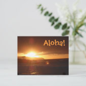 Aloha von Hawaii Postcard Postkarte (Stehend Vorderseite)