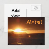 Aloha von Hawaii Postcard Postkarte (Vorne/Hinten)