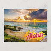 Aloha von Hawaii Postcard Postkarte (Vorderseite)