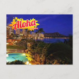 Aloha von Hawaii Postcard Postkarte