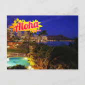 Aloha von Hawaii Postcard Postkarte (Vorderseite)