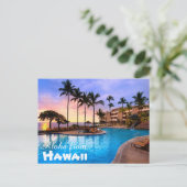 Aloha von Hawaii Postcard Postkarte (Stehend Vorderseite)